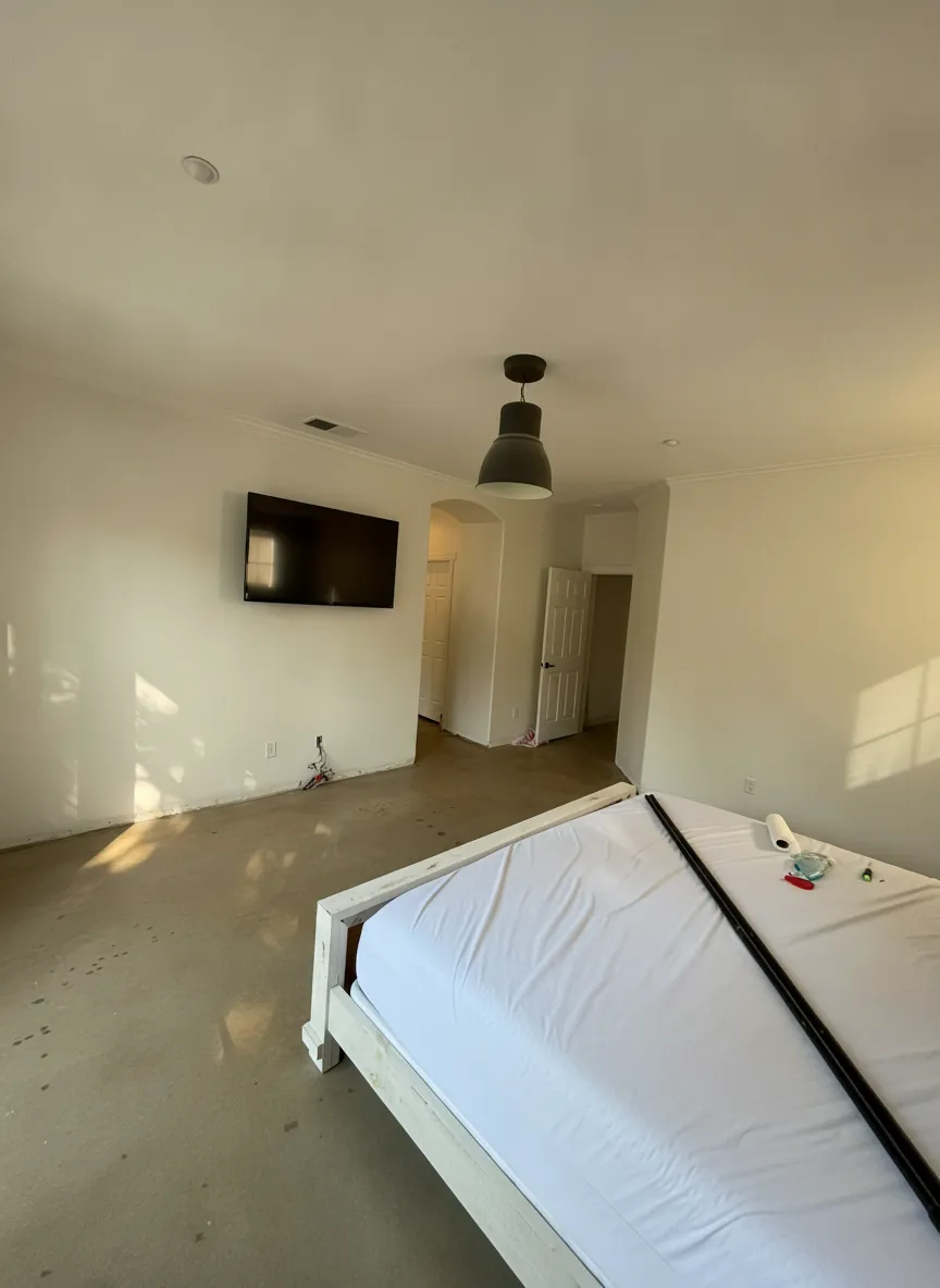 A modern Irvine interior after painting